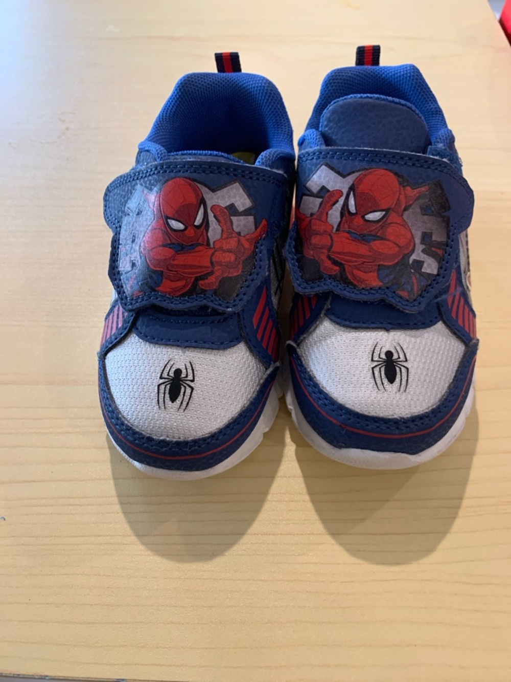 Spider-Man Kids Blue and White Spider Hero Sneakers